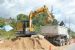 Kobelco excavator in action